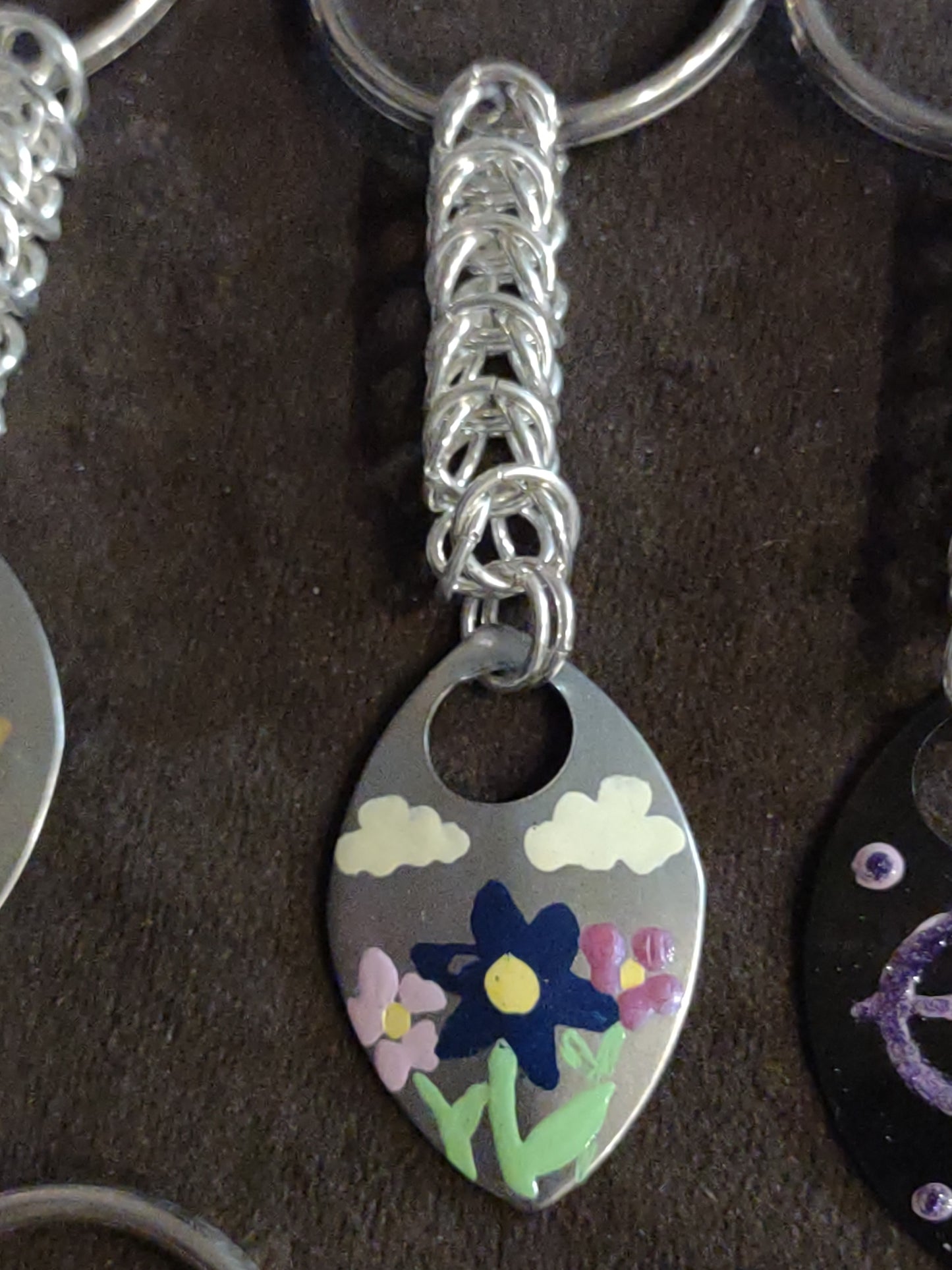 Hand painted scale keychains