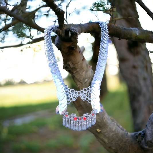 Large chainmail necklace